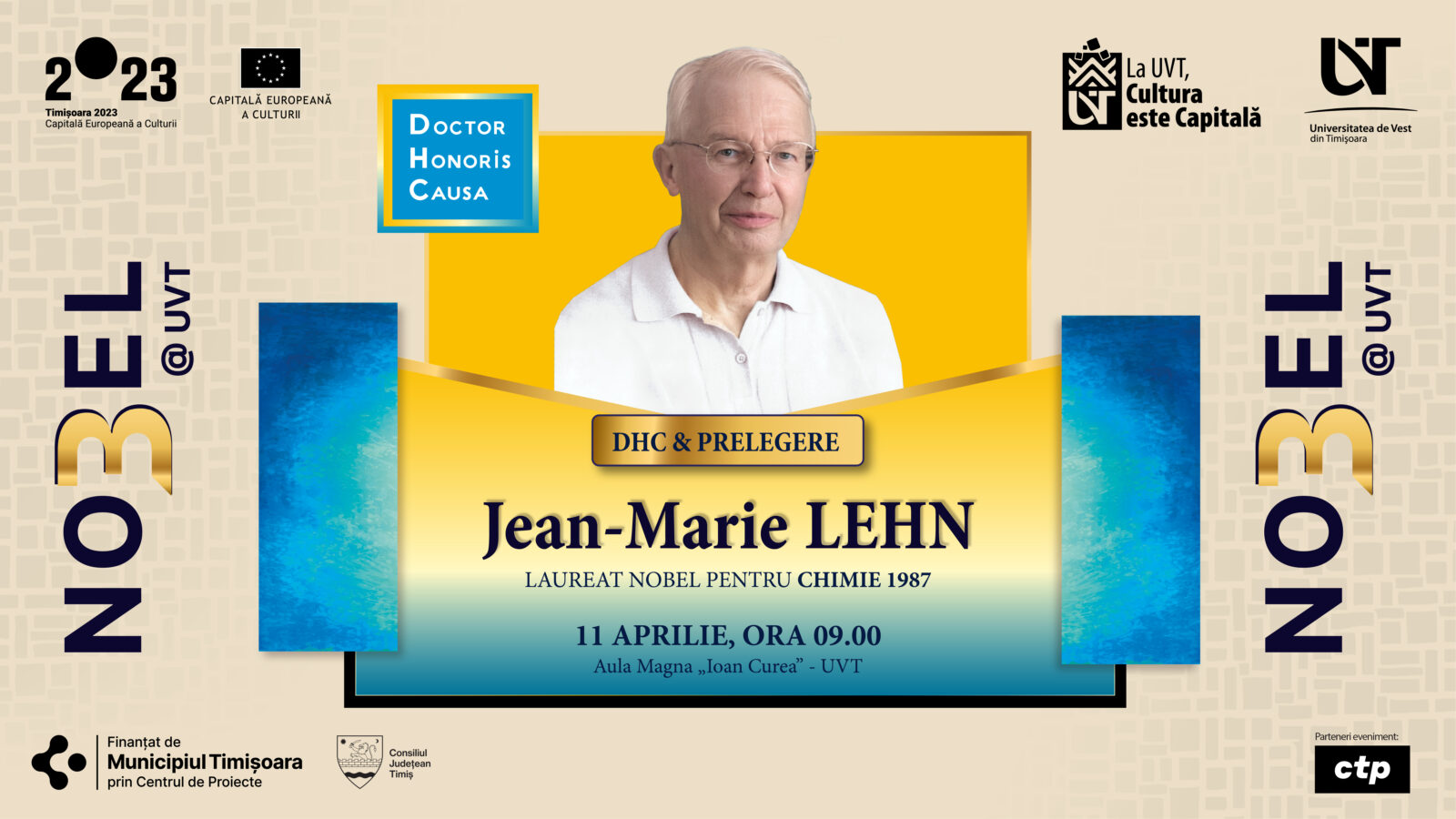 Jean-Marie Lehn, Laureat Al Premiului Nobel Pentru Chimie, La UVT - UVT