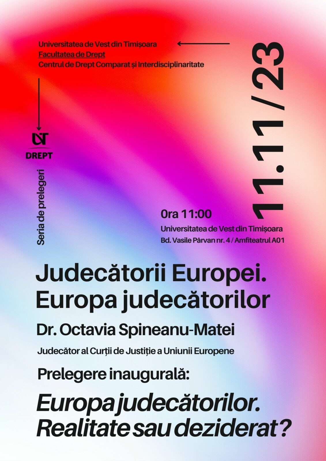 Prelegere inaugurală cu dr. Octavia SpineanuMatei, în cadrul seriei